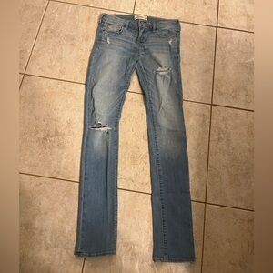 Abercrombie Kids 16 Slim High Rise Distressed Skinny Jean